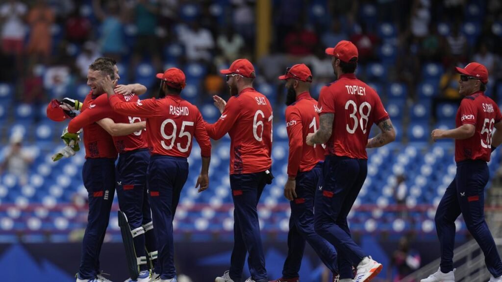 America’s defending champion England set a target of 116 runs to win